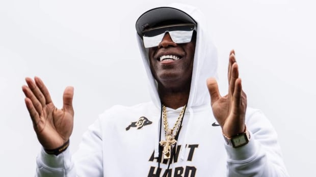 Deion Sanders at Colorado Fall Camp